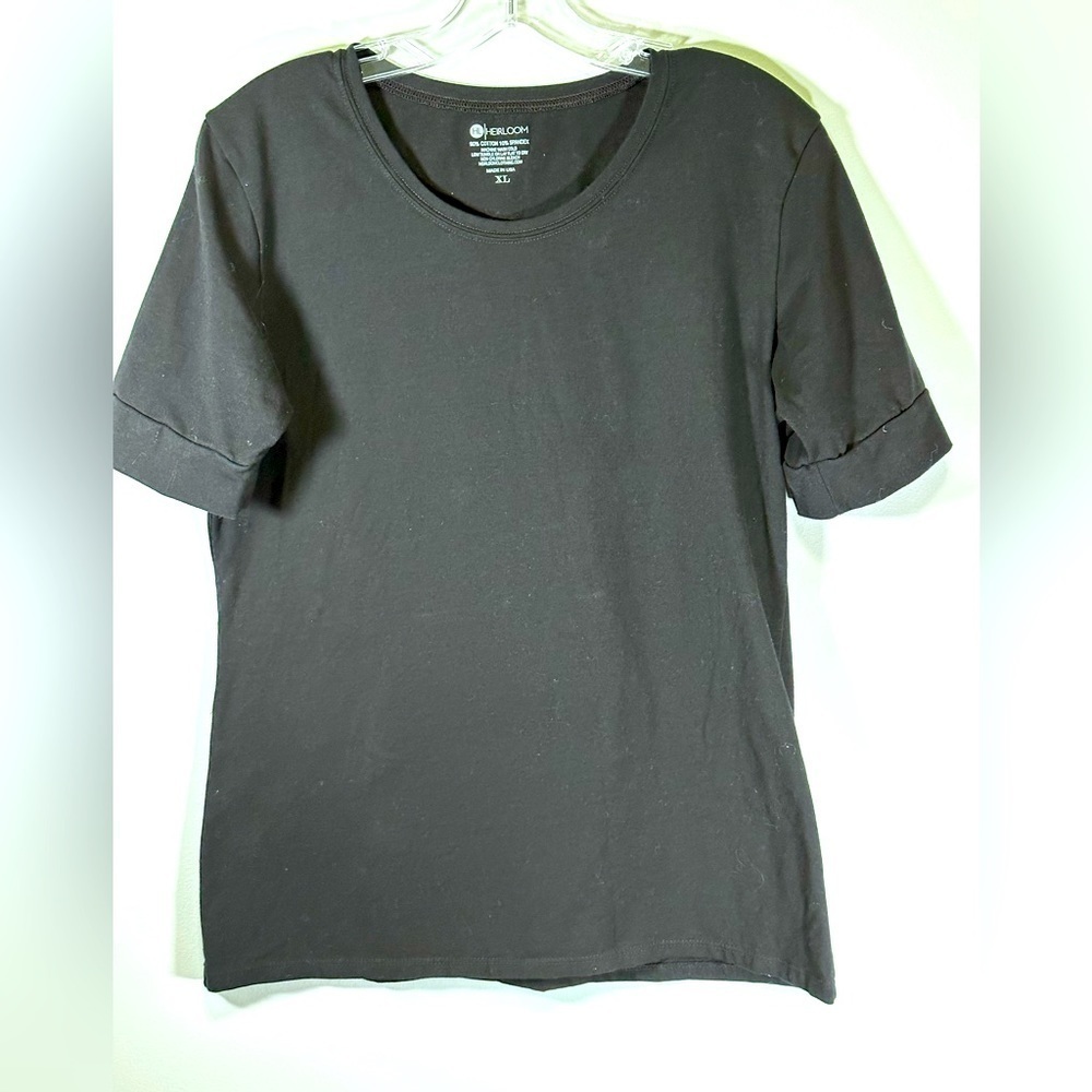 Women's Crew Neck Wide Sleeve Basic Tee